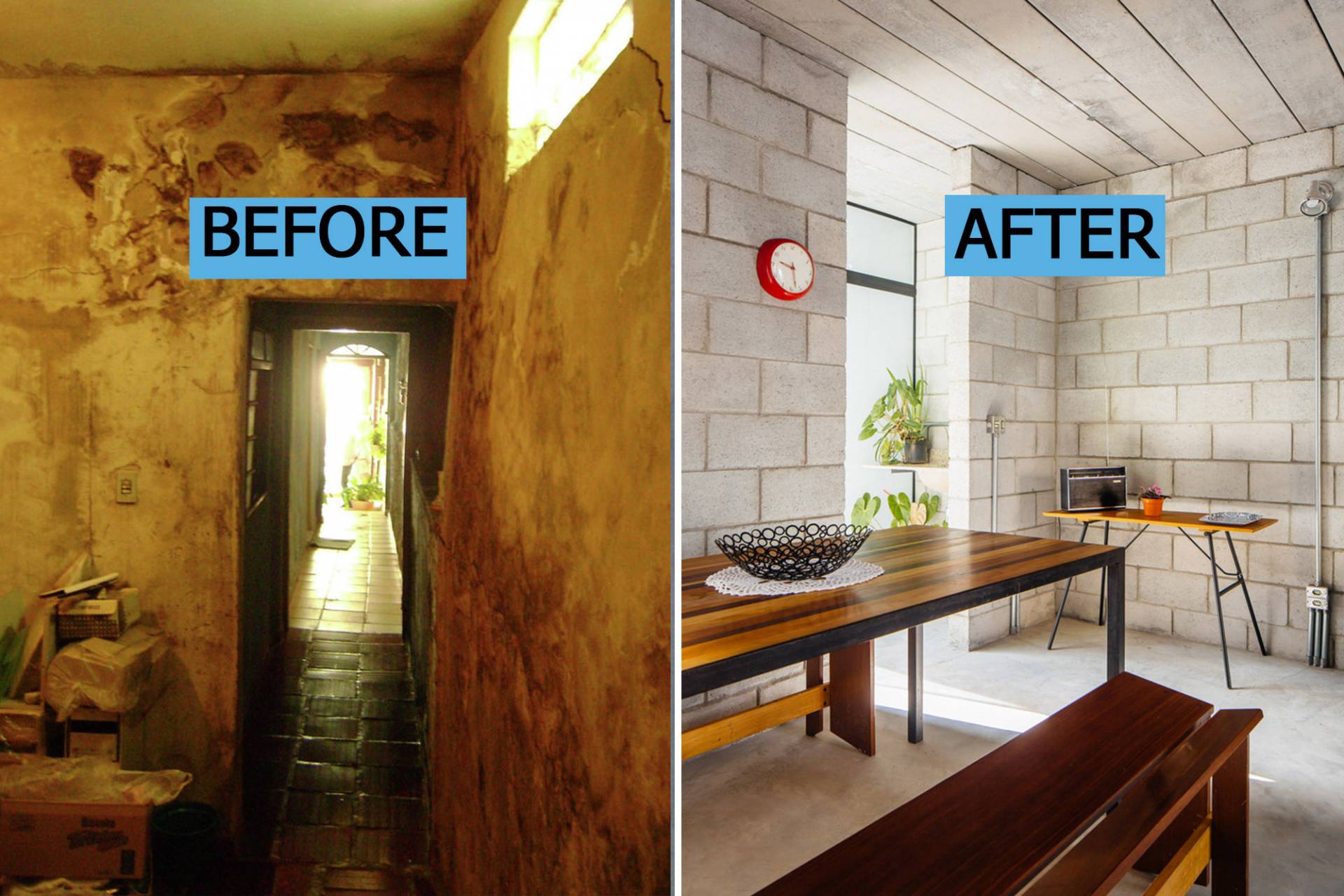 Before - After: Nhà cấp 4 xuống cấp nghiêm trọng bỗng hóa tổ ấm sáng bừng với khoảng vườn bên hông như vỗ về xúc cảm