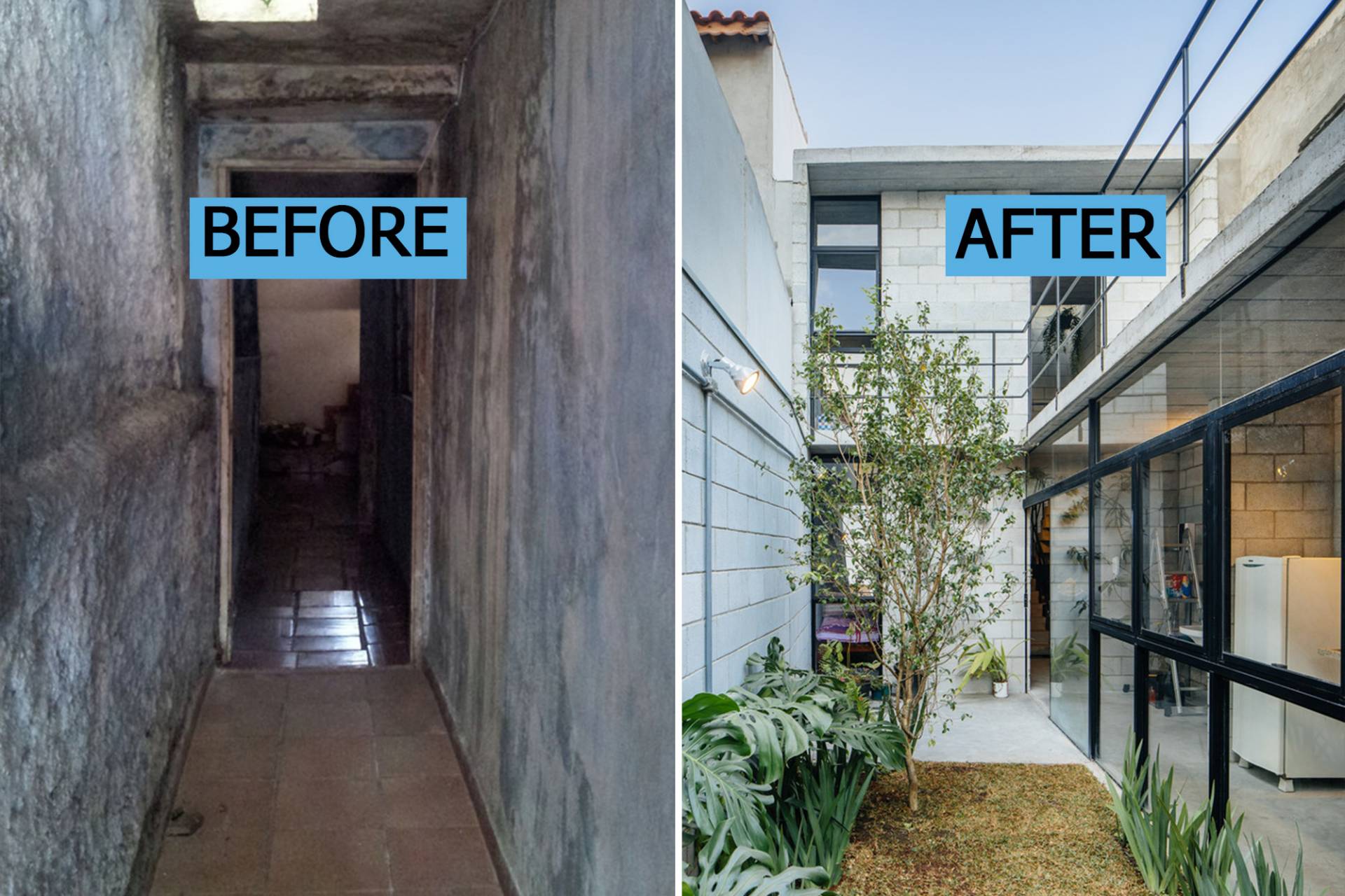 Before - After: Nhà cấp 4 xuống cấp nghiêm trọng bỗng hóa tổ ấm sáng bừng với khoảng vườn bên hông như vỗ về xúc cảm