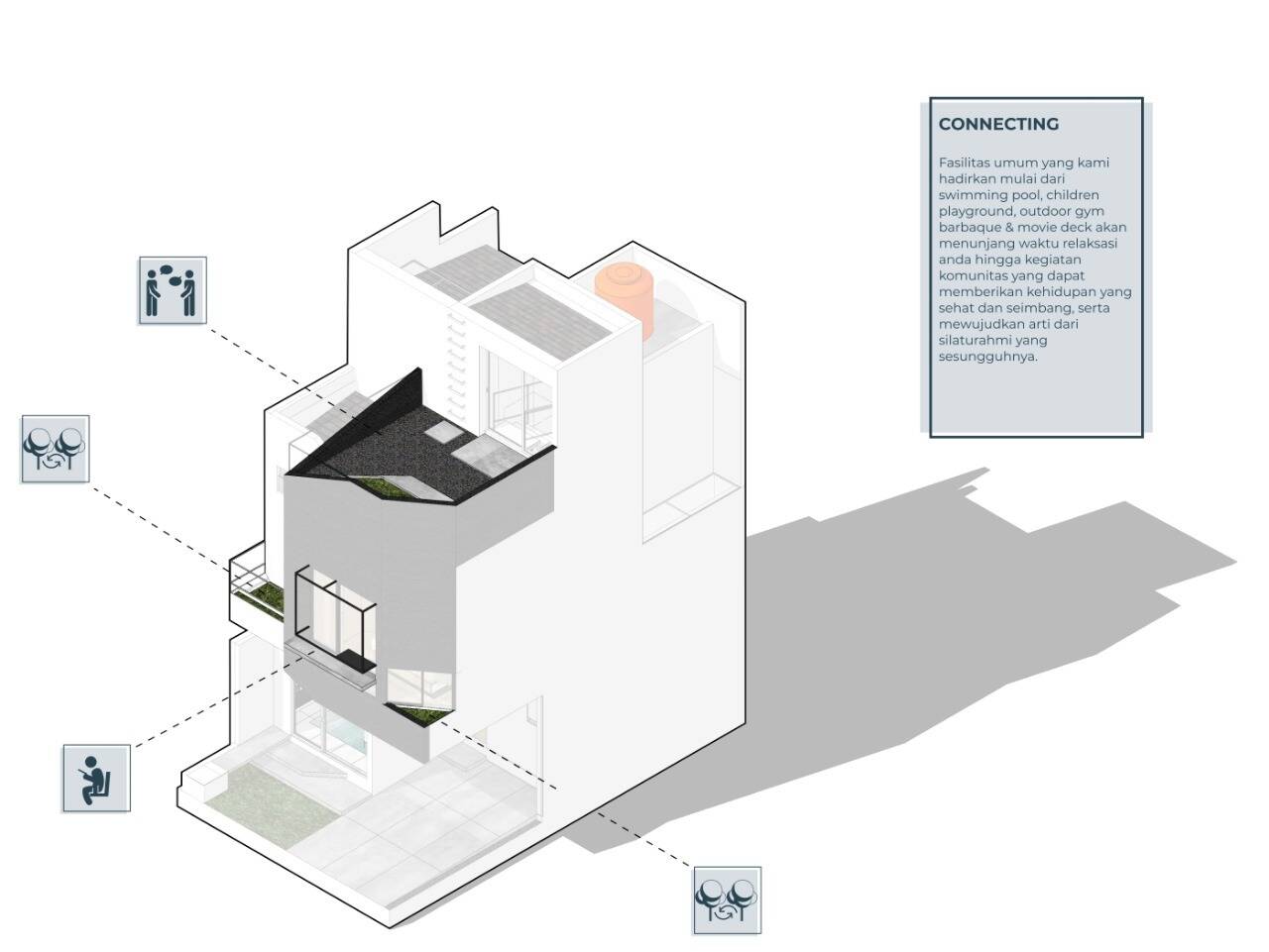 Nằm trên khu đất chỉ 60m2, Linaya House vẫn đầy đủ tiện nghi và còn có cả góc xanh quanh nhà