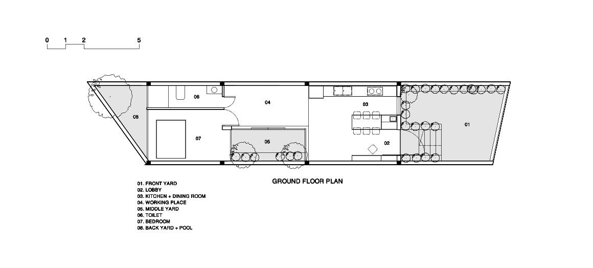 Nhà 94m2 không có phòng khách của cặp vợ chồng trẻ tại Đồng Nai, gây ấn tượng bởi 3 khoảng sân trong xanh mát