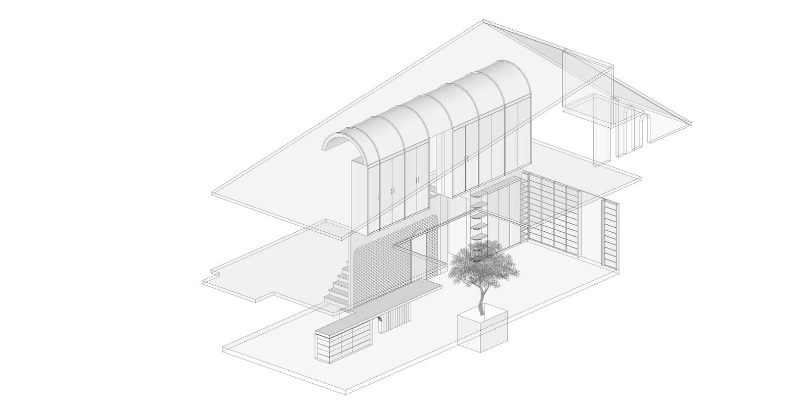 Ngôi nhà 150m2 thoáng mát