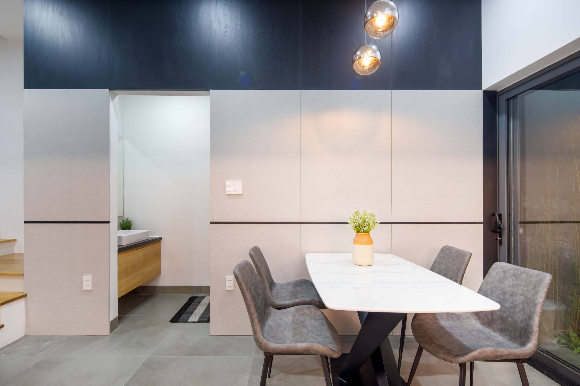 T House - Nhà ống 5x20 thiết kế hợp lý của gia chủ thuộc mệnh Thủy