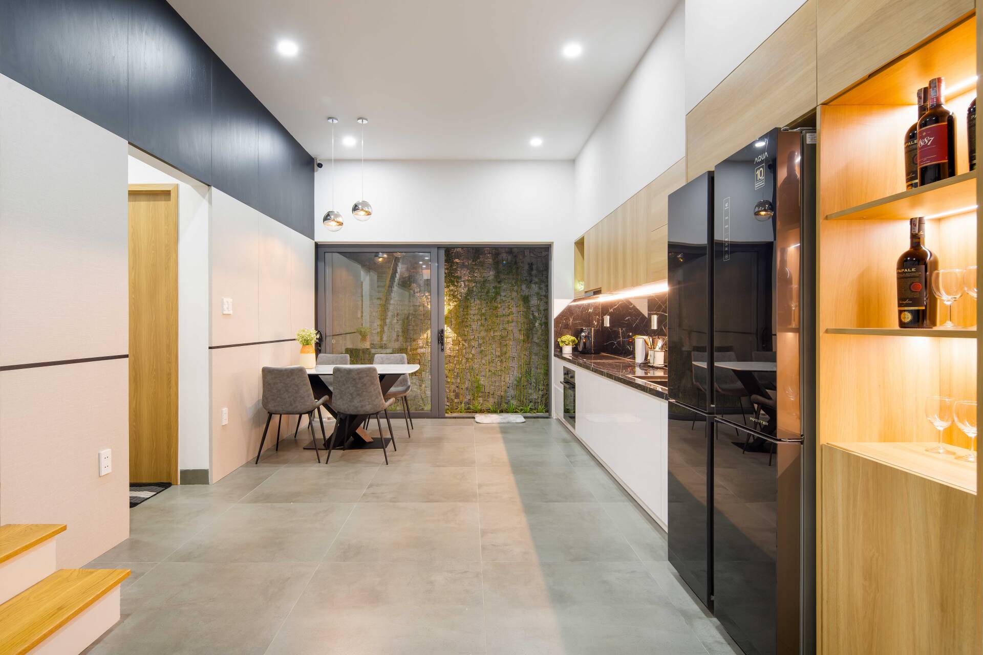 T House - Nhà ống 5x20 thiết kế hợp lý của gia chủ thuộc mệnh Thủy