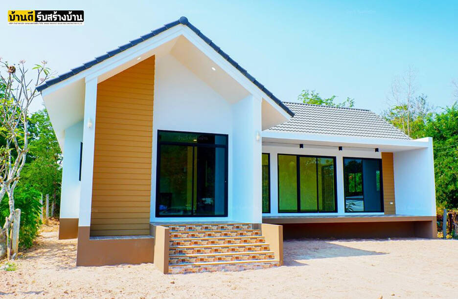 Nhà 1 tầng thiết kế theo phong cách tối giản, công năng 3 phòng ngủ, 2 wc, chi phí khoảng hơn 1 tỷ đồng