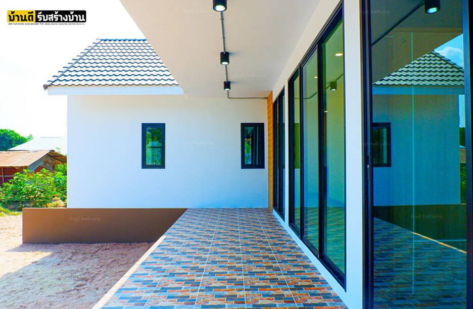 Nhà 1 tầng thiết kế theo phong cách tối giản, công năng 3 phòng ngủ, 2 wc, chi phí khoảng hơn 1 tỷ đồng