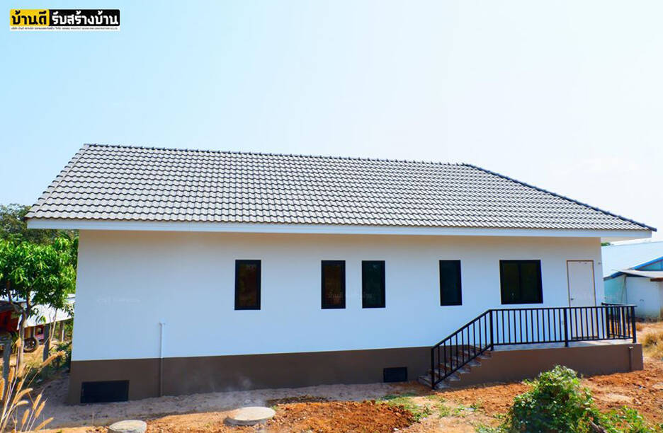 Nhà 1 tầng thiết kế theo phong cách tối giản, công năng 3 phòng ngủ, 2 wc, chi phí khoảng hơn 1 tỷ đồng