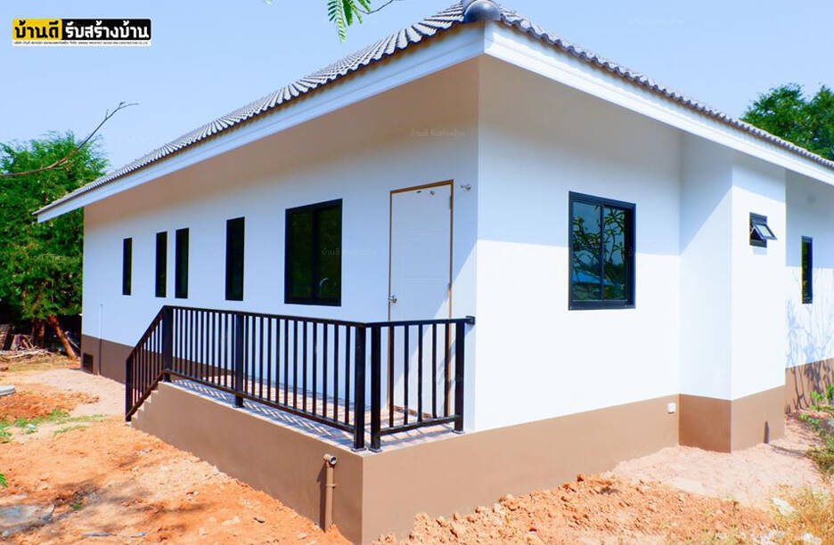 Nhà 1 tầng thiết kế theo phong cách tối giản, công năng 3 phòng ngủ, 2 wc, chi phí khoảng hơn 1 tỷ đồng