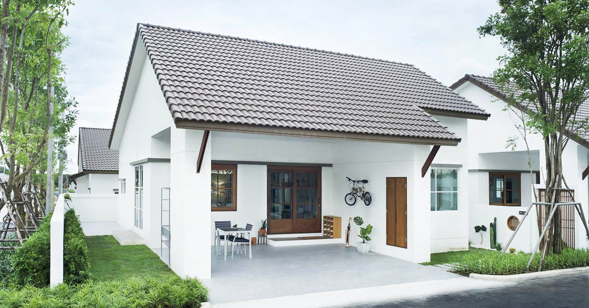Ngôi nhà nhỏ 1 tầng thiết kế theo phong cách hiện đại, nhấn mạnh sự tối giản và thoải mái