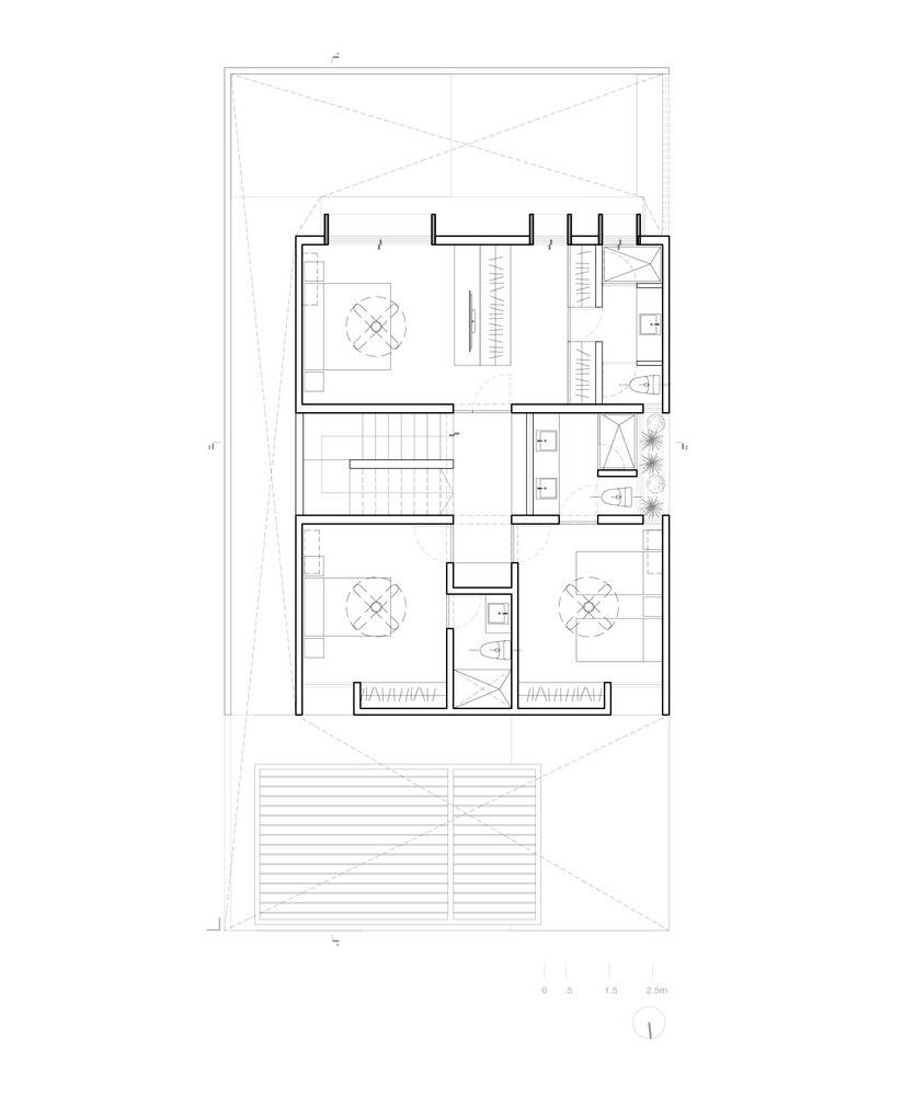 Ngôi nhà tối giản của gia đình 5 người, thỏa mãn yêu cầu thiết kế kín đáo nhưng vẫn phải thông thoáng, đón gió
