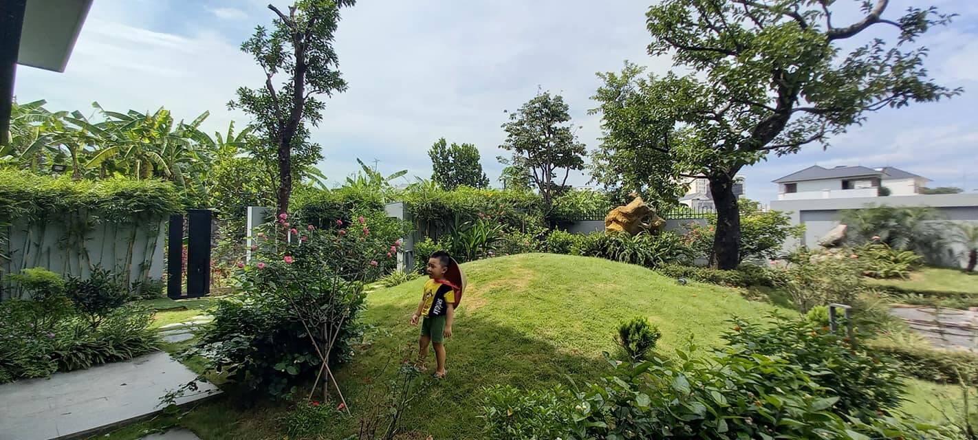 Xa quê 20 năm để lập nghiệp, đôi vợ chồng về lại cố hương xây biệt thự, dành riêng 600m2 cho sân vườn xanh ngát